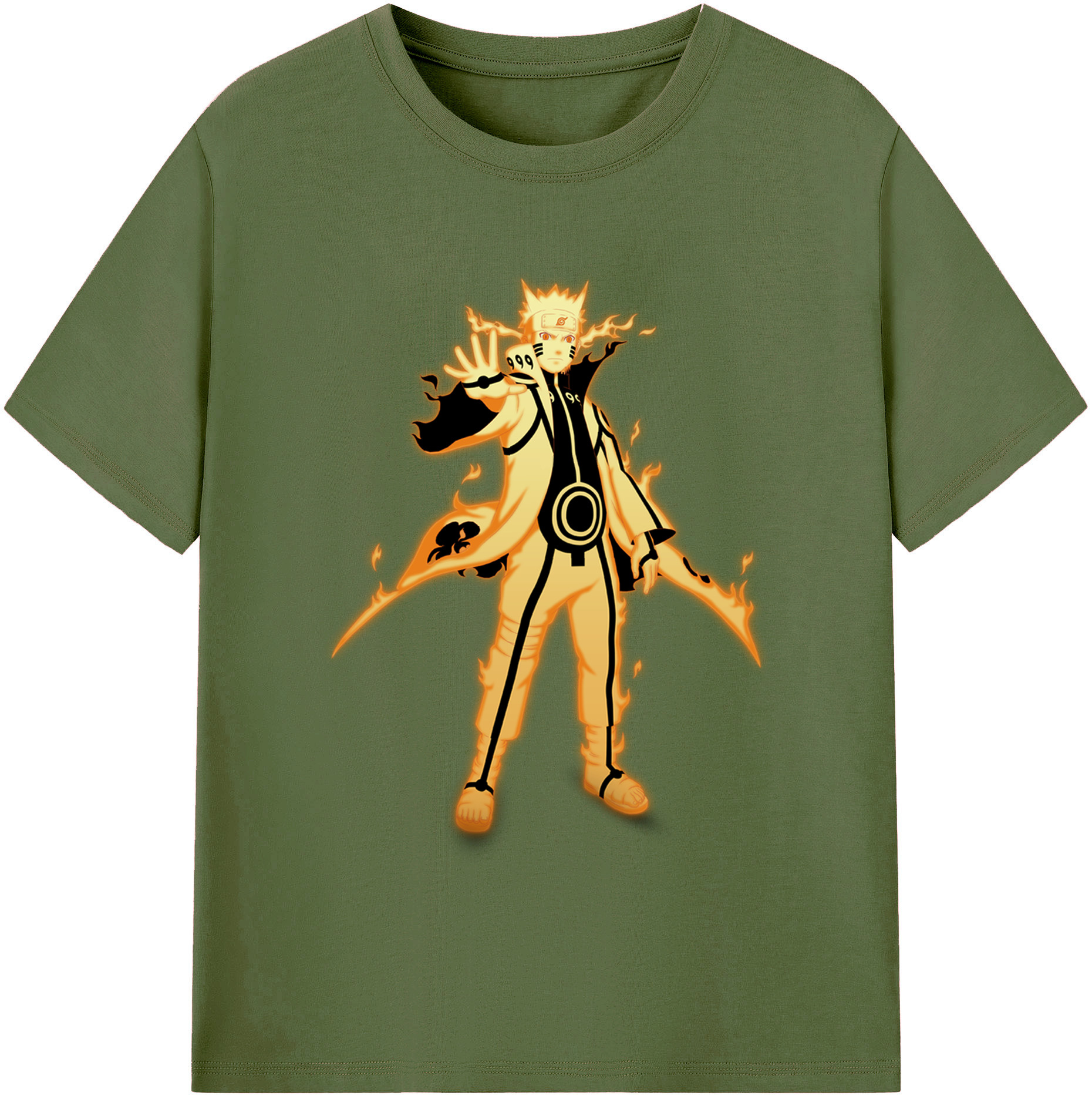 （画像用） NARUTO -ナルト- うずまき ナルト Uzumaki Naruto 綿100％半袖Tシャツ（フロントプリント）